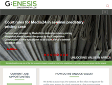 Tablet Screenshot of genesis-analytics.com
